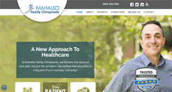 Desktop Screenshot of mahalkochiropractic.com